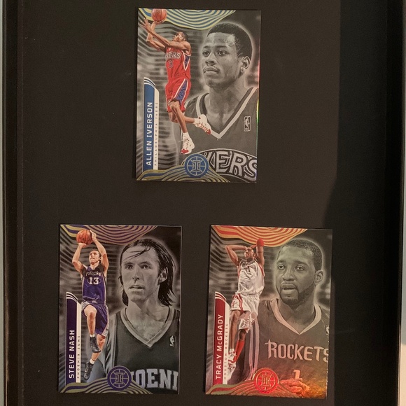 Allen Iverson , Tracy McGrady , and Steve Nash basketball cards - Picture 1 of 3